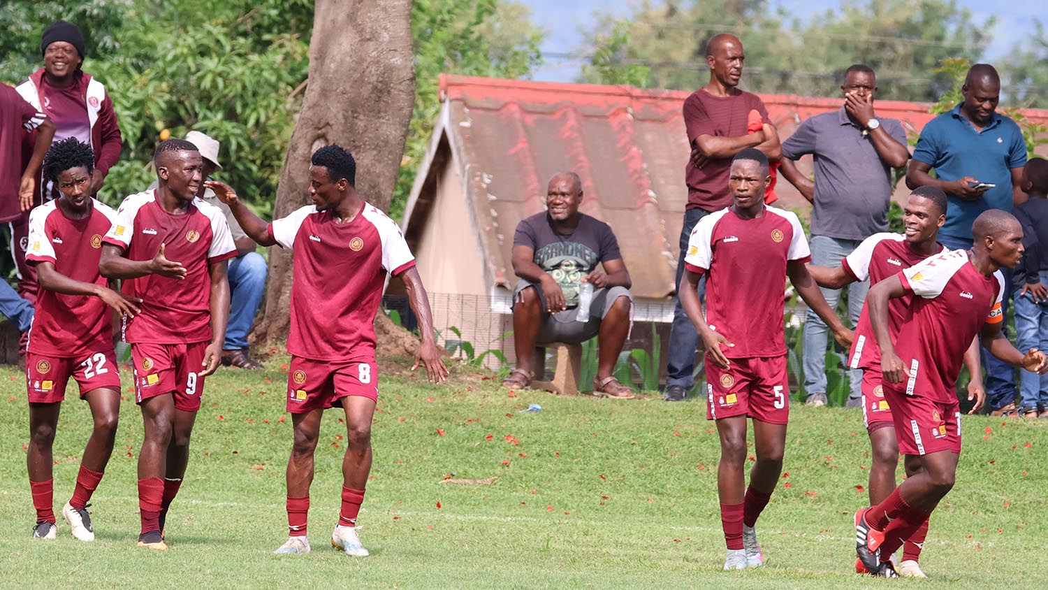Beyond the pitch: Manzini Wanderers players in action during today’s MTN Premier League fixture, even as the club’s E9.9 million compensation claim faces formal opposition from the PLE and EFA. (File pic)